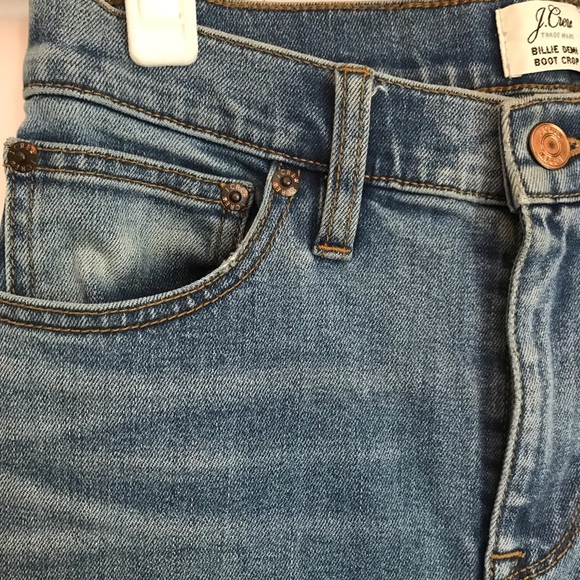 J. CREW BILLIE DEMI HIGH RISE BOOT CUT JEANS Sz 25 - Picture 6 of 16